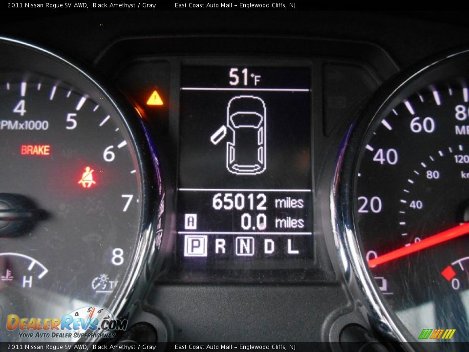 2011 Nissan Rogue SV AWD Black Amethyst / Gray Photo #14