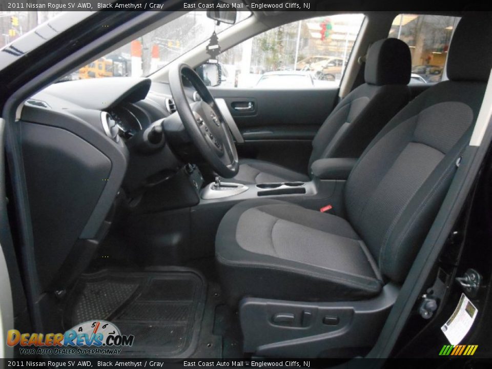 2011 Nissan Rogue SV AWD Black Amethyst / Gray Photo #16