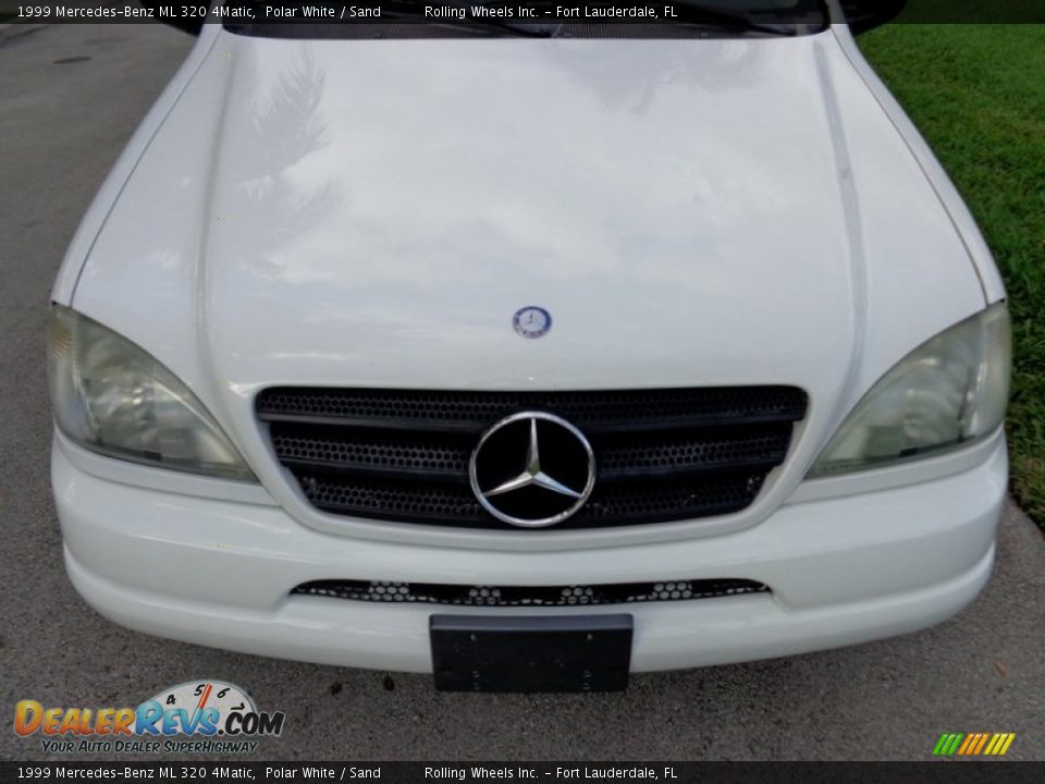 1999 Mercedes-Benz ML 320 4Matic Polar White / Sand Photo #30