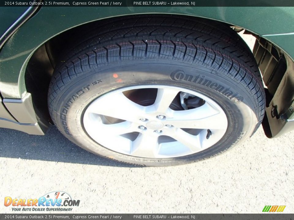 2014 Subaru Outback 2.5i Premium Cypress Green Pearl / Ivory Photo #3