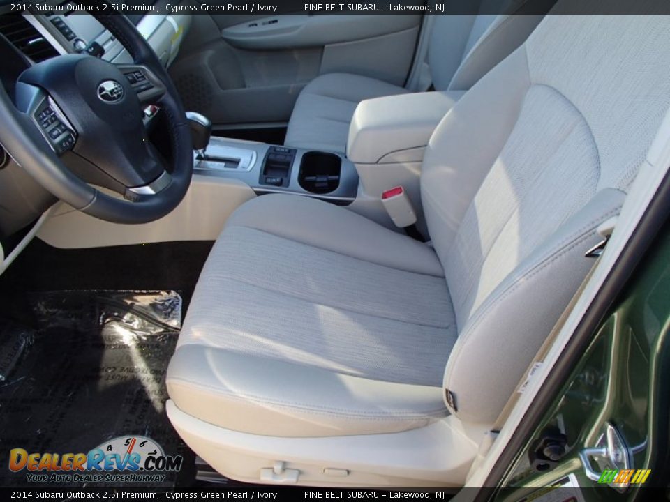 2014 Subaru Outback 2.5i Premium Cypress Green Pearl / Ivory Photo #4