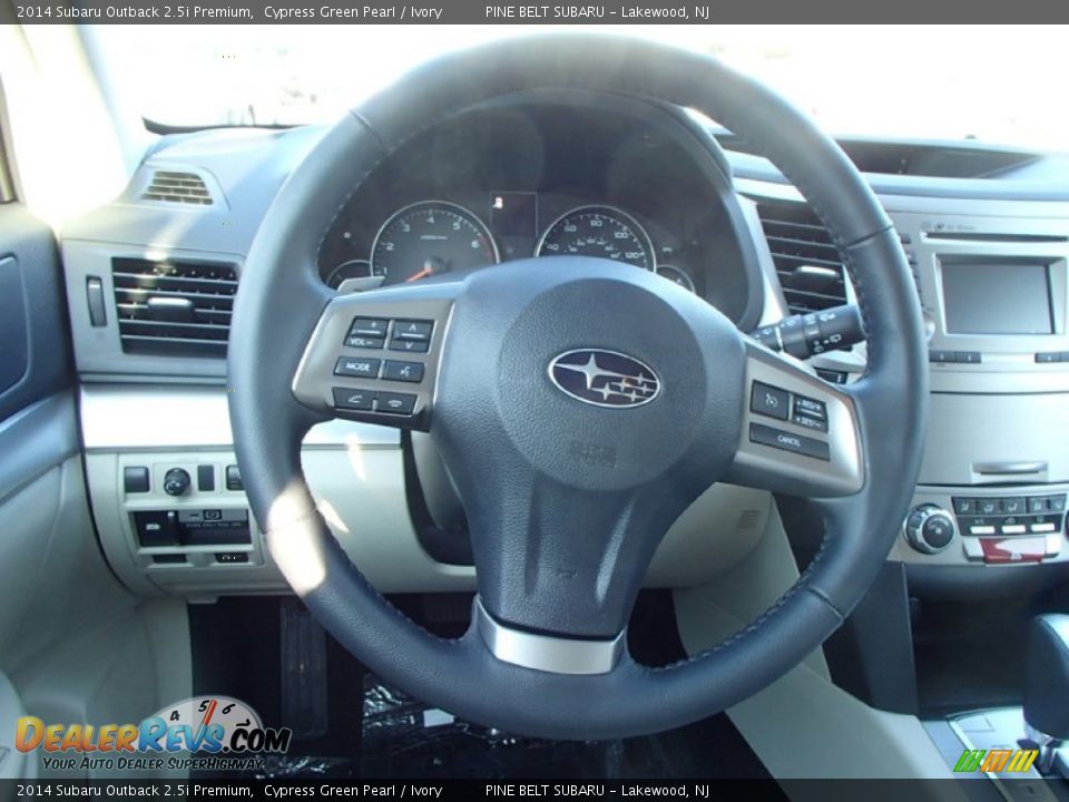 2014 Subaru Outback 2.5i Premium Cypress Green Pearl / Ivory Photo #7