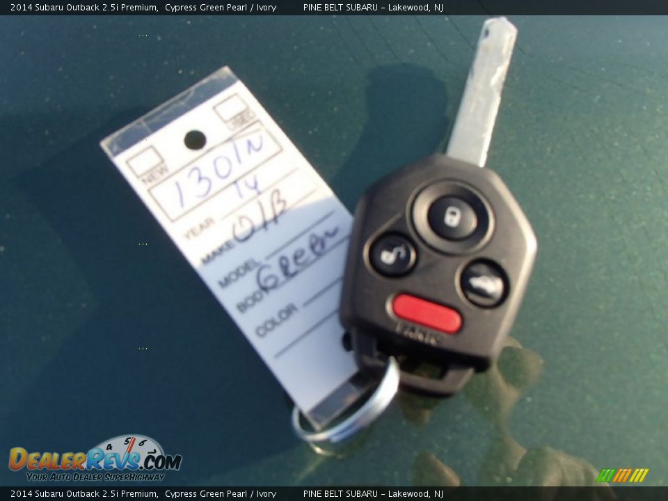 2014 Subaru Outback 2.5i Premium Cypress Green Pearl / Ivory Photo #12