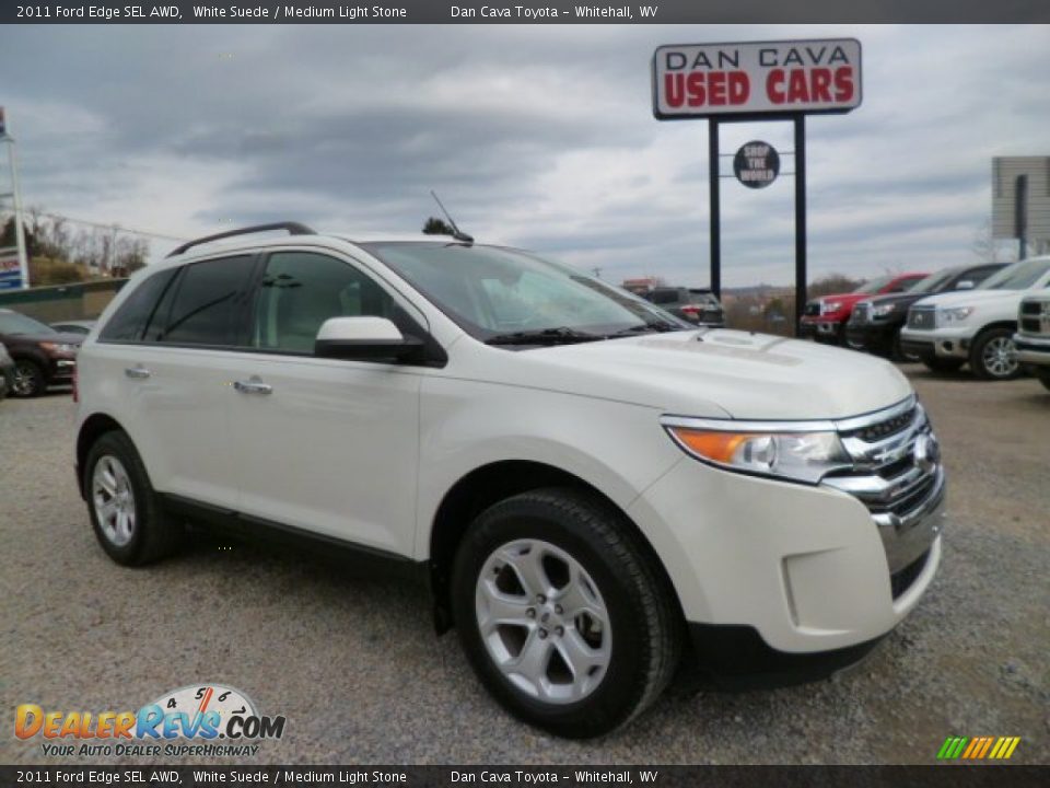 2011 Ford Edge SEL AWD White Suede / Medium Light Stone Photo #1
