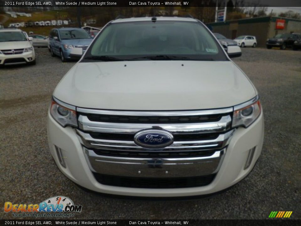 2011 Ford Edge SEL AWD White Suede / Medium Light Stone Photo #2