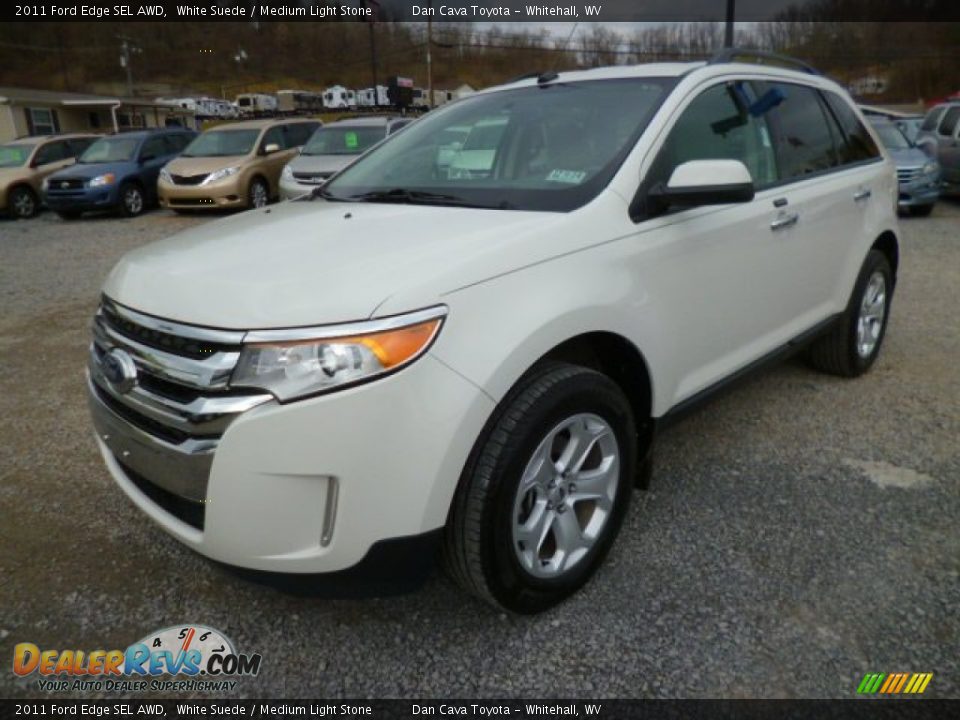 2011 Ford Edge SEL AWD White Suede / Medium Light Stone Photo #3