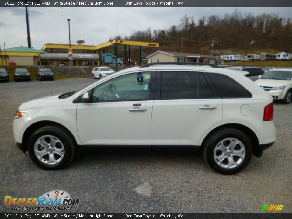2011 Ford Edge SEL AWD White Suede / Medium Light Stone Photo #4