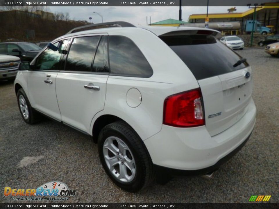 2011 Ford Edge SEL AWD White Suede / Medium Light Stone Photo #5
