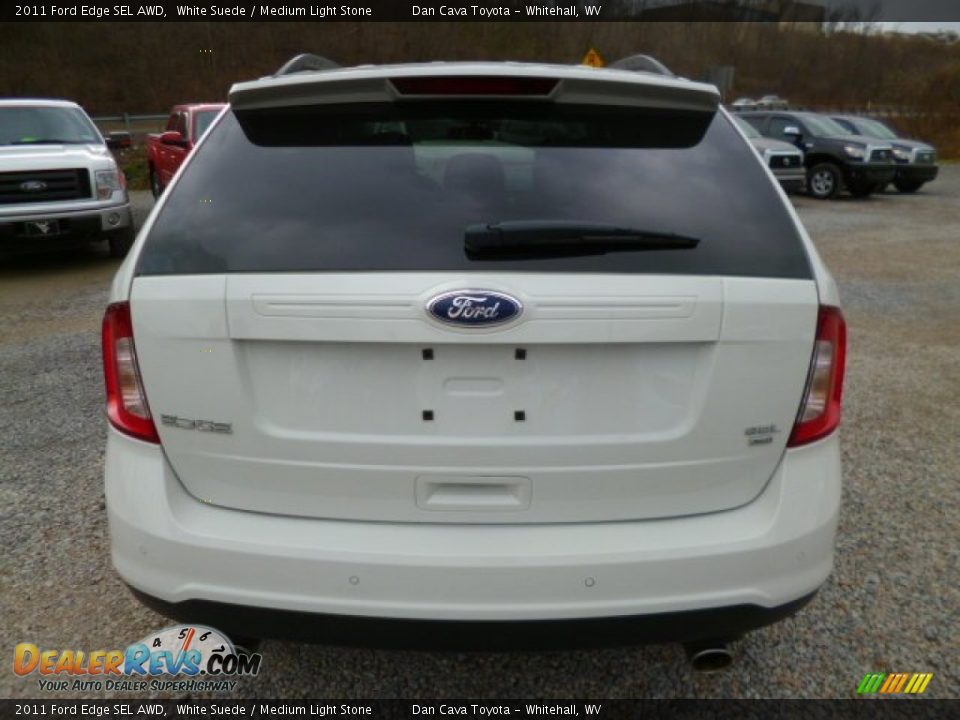 2011 Ford Edge SEL AWD White Suede / Medium Light Stone Photo #6