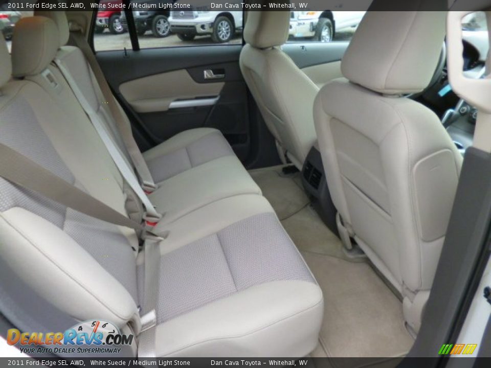 2011 Ford Edge SEL AWD White Suede / Medium Light Stone Photo #10