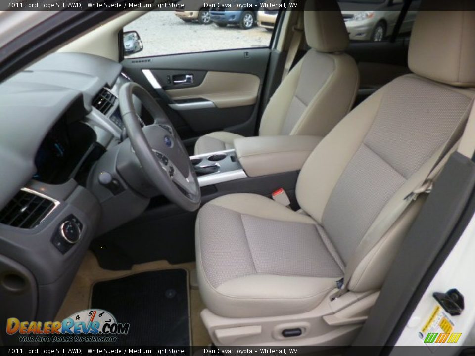 2011 Ford Edge SEL AWD White Suede / Medium Light Stone Photo #11