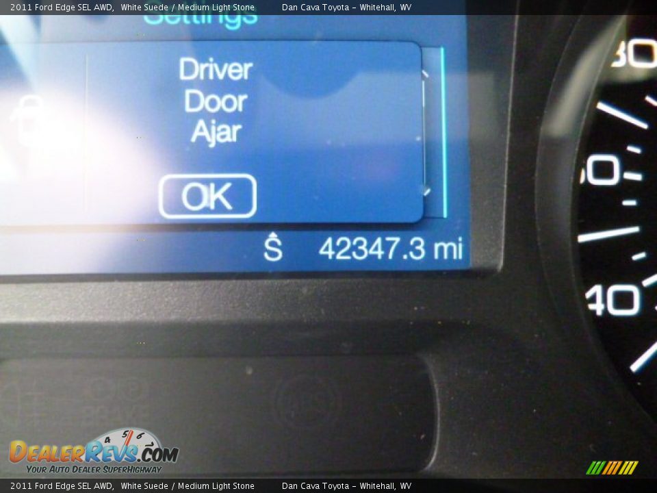 2011 Ford Edge SEL AWD White Suede / Medium Light Stone Photo #15