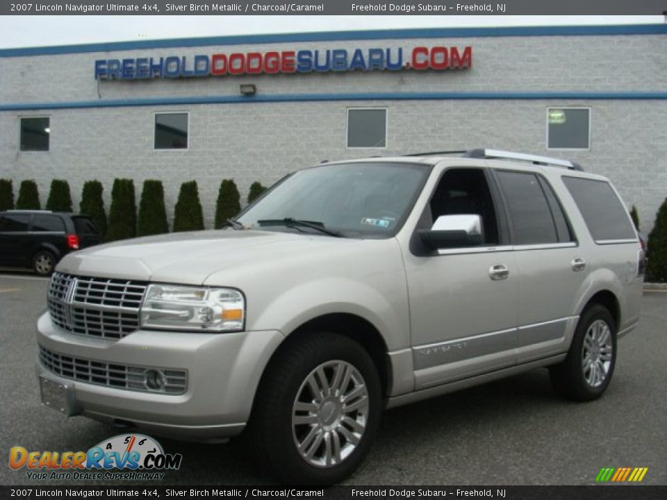 2007 Lincoln Navigator Ultimate 4x4 Silver Birch Metallic / Charcoal/Caramel Photo #1