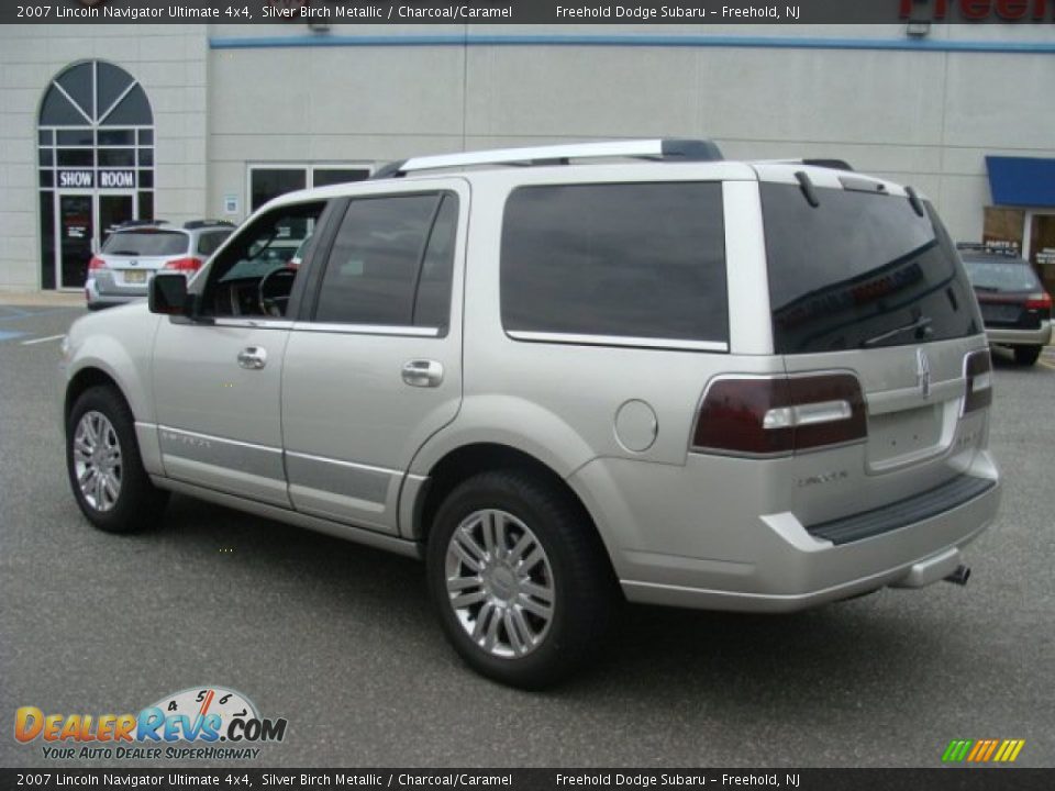 2007 Lincoln Navigator Ultimate 4x4 Silver Birch Metallic / Charcoal/Caramel Photo #8