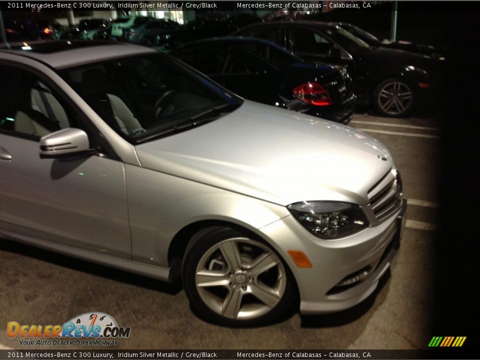 2011 Mercedes-Benz C 300 Luxury Iridium Silver Metallic / Grey/Black Photo #2