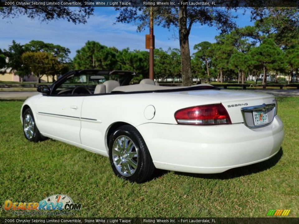 2006 Chrysler Sebring Limited Convertible Stone White / Light Taupe Photo #1