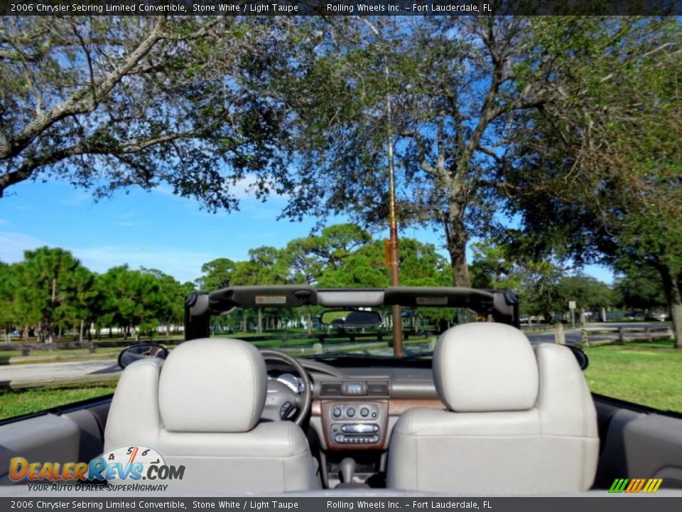 2006 Chrysler Sebring Limited Convertible Stone White / Light Taupe Photo #2