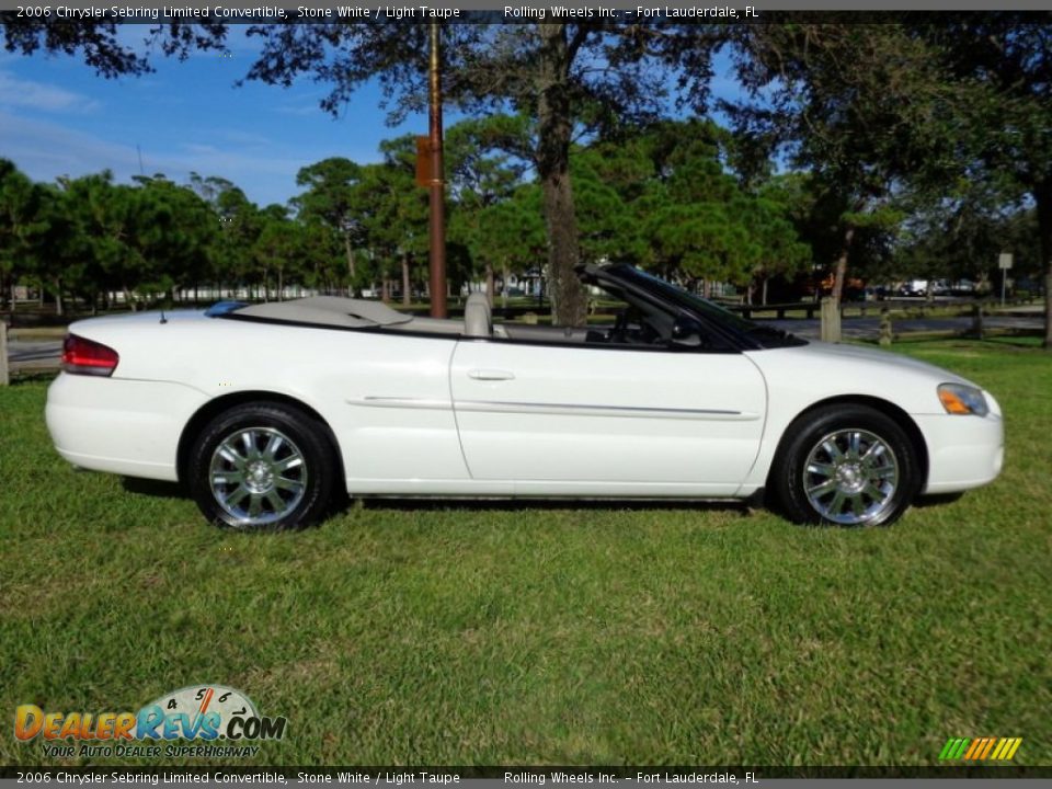 Stone White 2006 Chrysler Sebring Limited Convertible Photo #5