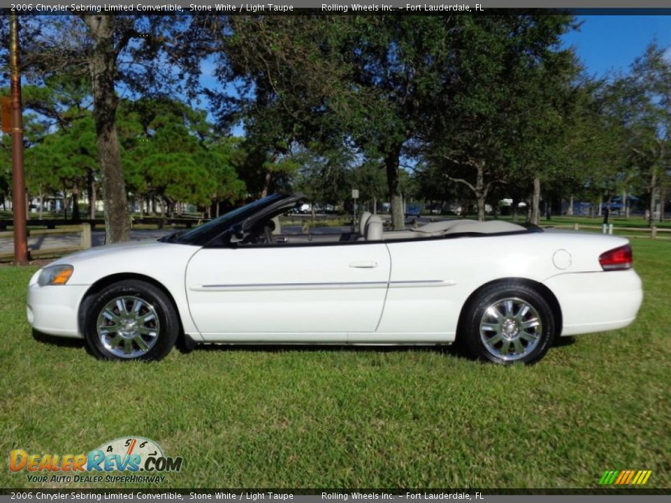 Stone White 2006 Chrysler Sebring Limited Convertible Photo #7