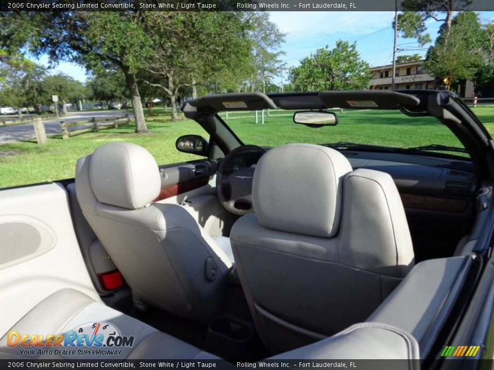 2006 Chrysler Sebring Limited Convertible Stone White / Light Taupe Photo #8