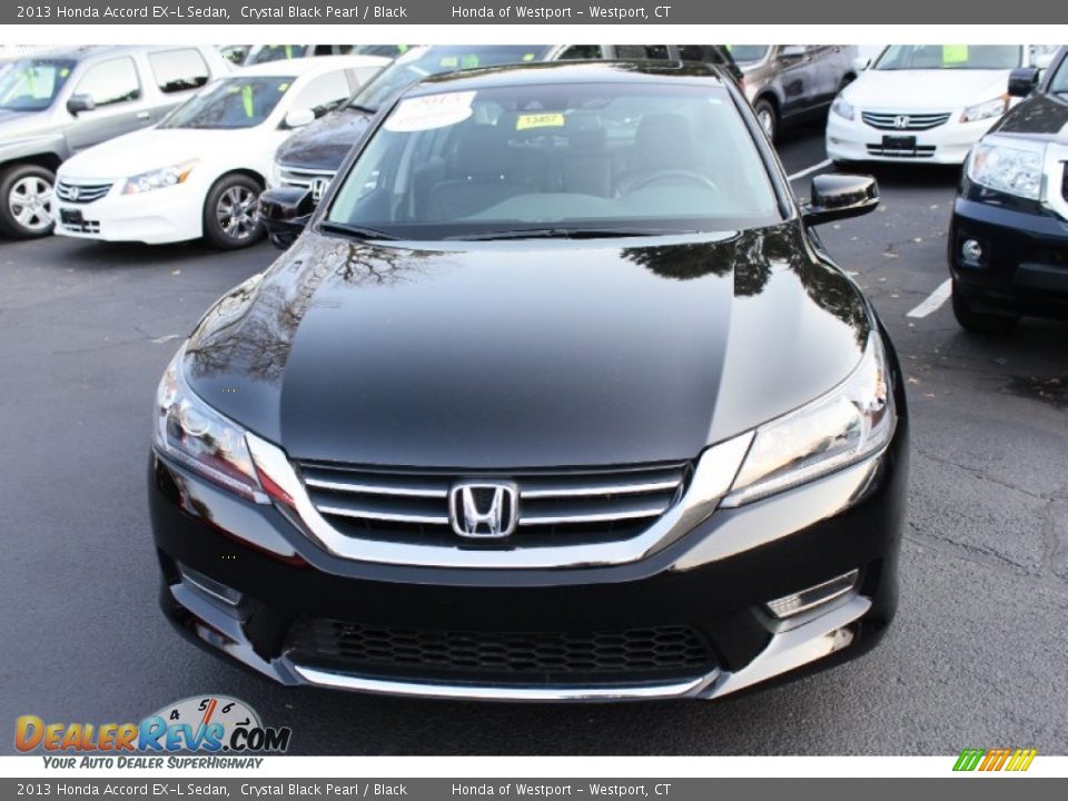 2013 Honda Accord EX-L Sedan Crystal Black Pearl / Black Photo #2