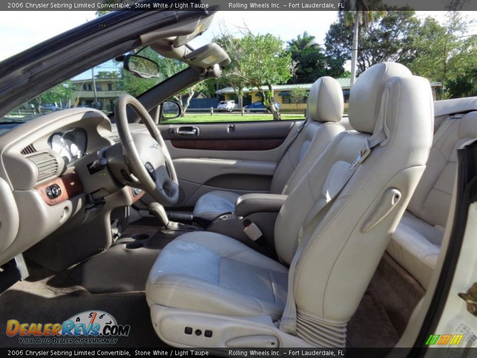 Front Seat of 2006 Chrysler Sebring Limited Convertible Photo #13