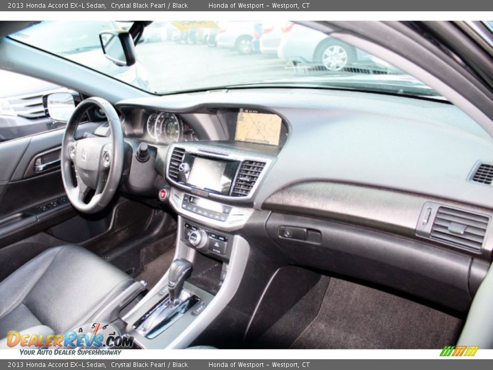 2013 Honda Accord EX-L Sedan Crystal Black Pearl / Black Photo #9