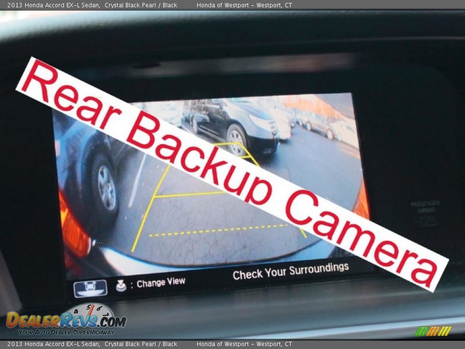 2013 Honda Accord EX-L Sedan Crystal Black Pearl / Black Photo #11