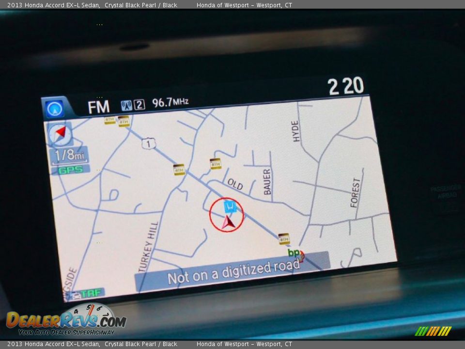 2013 Honda Accord EX-L Sedan Crystal Black Pearl / Black Photo #12