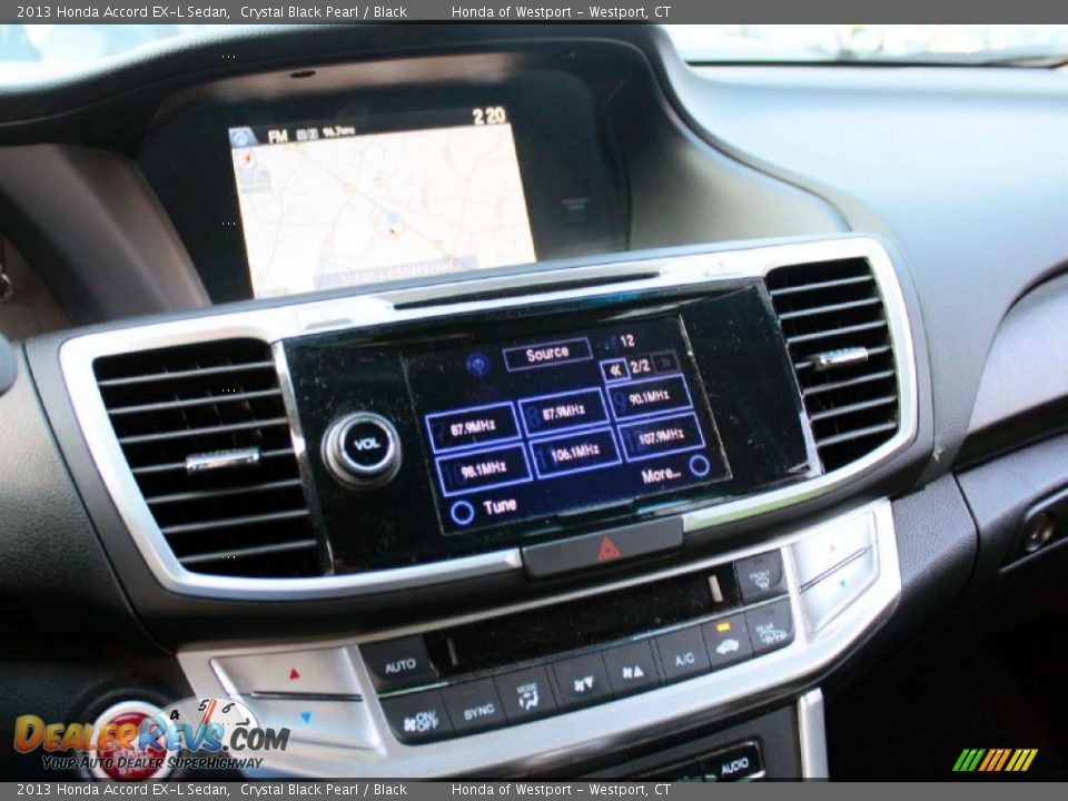2013 Honda Accord EX-L Sedan Crystal Black Pearl / Black Photo #13