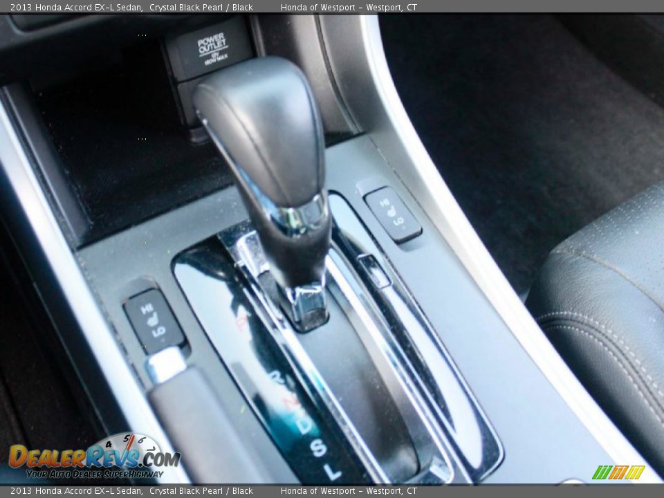2013 Honda Accord EX-L Sedan Crystal Black Pearl / Black Photo #14