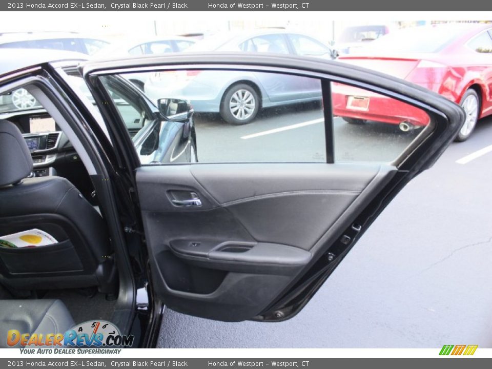 2013 Honda Accord EX-L Sedan Crystal Black Pearl / Black Photo #17