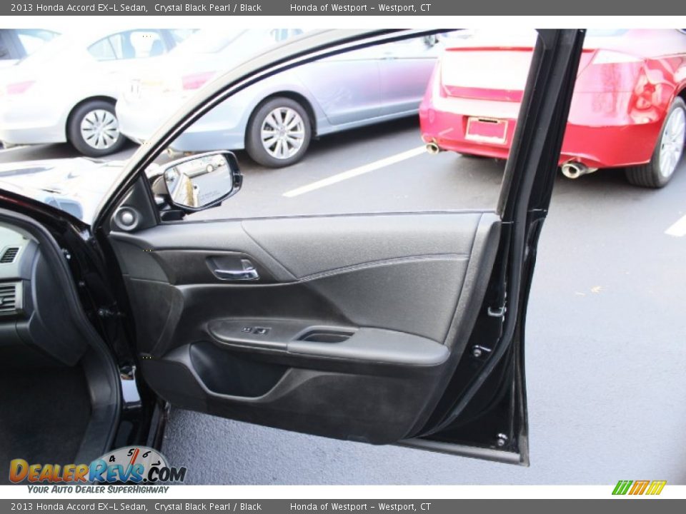 2013 Honda Accord EX-L Sedan Crystal Black Pearl / Black Photo #18