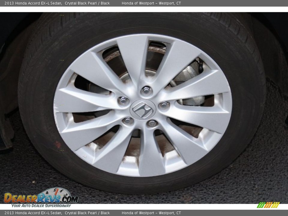 2013 Honda Accord EX-L Sedan Crystal Black Pearl / Black Photo #19