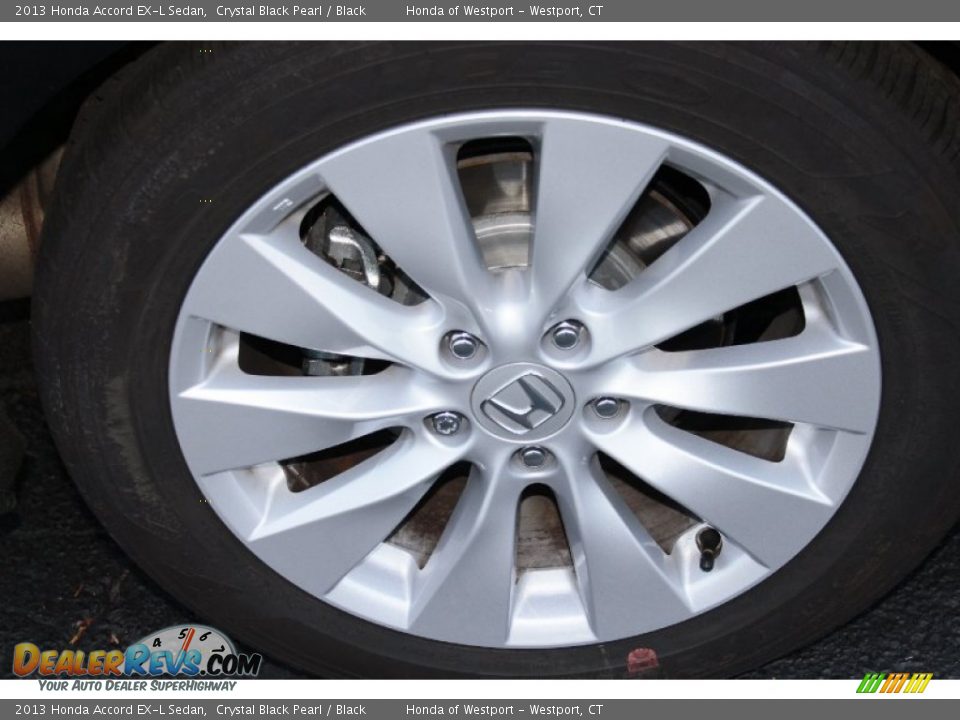 2013 Honda Accord EX-L Sedan Crystal Black Pearl / Black Photo #20