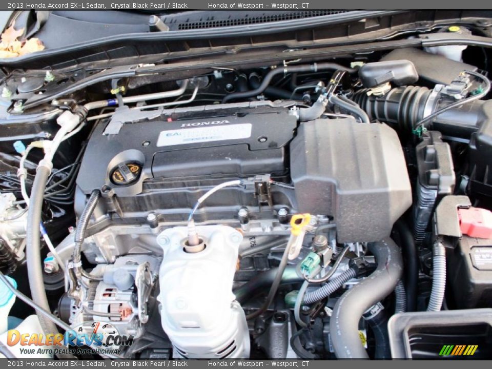 2013 Honda Accord EX-L Sedan Crystal Black Pearl / Black Photo #23