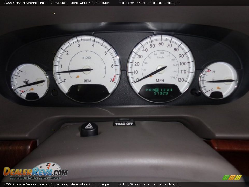2006 Chrysler Sebring Limited Convertible Gauges Photo #36