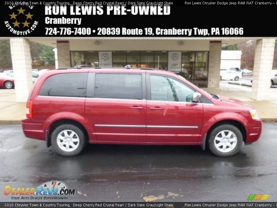 2010 Chrysler Town & Country Touring Deep Cherry Red Crystal Pearl / Dark Slate Gray/Light Shale Photo #1