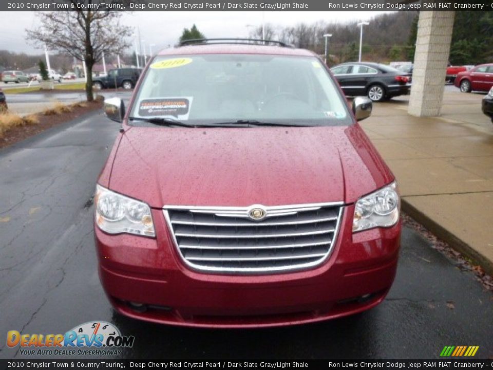 2010 Chrysler Town & Country Touring Deep Cherry Red Crystal Pearl / Dark Slate Gray/Light Shale Photo #3