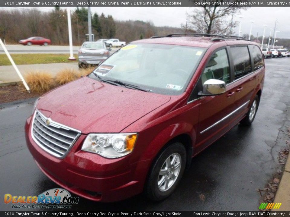 2010 Chrysler Town & Country Touring Deep Cherry Red Crystal Pearl / Dark Slate Gray/Light Shale Photo #4