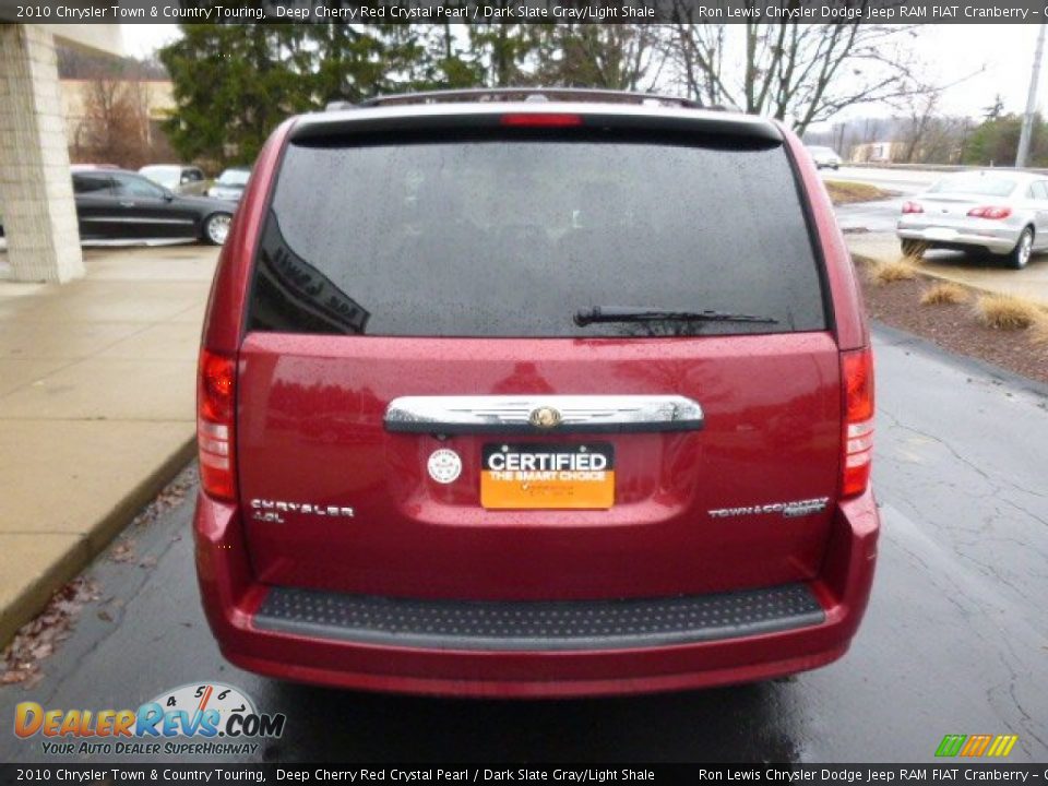 2010 Chrysler Town & Country Touring Deep Cherry Red Crystal Pearl / Dark Slate Gray/Light Shale Photo #7