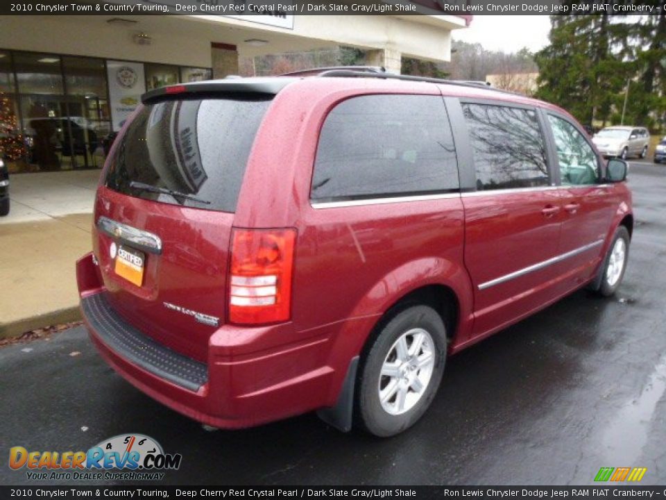 2010 Chrysler Town & Country Touring Deep Cherry Red Crystal Pearl / Dark Slate Gray/Light Shale Photo #8