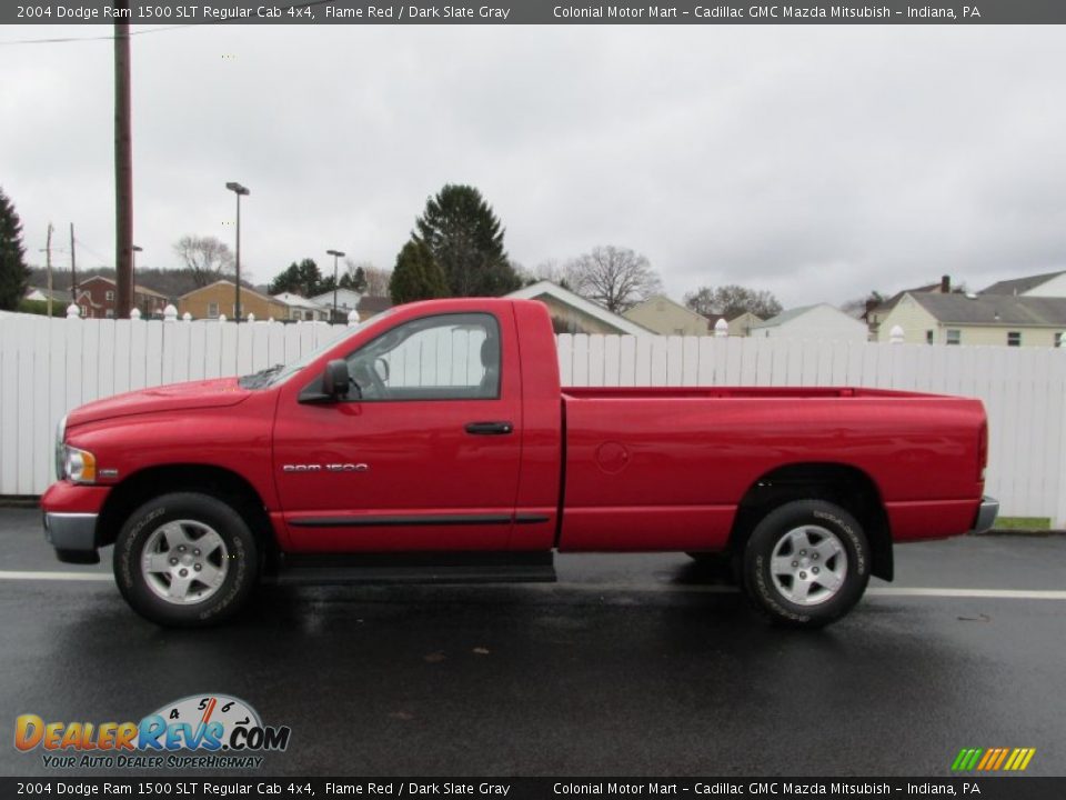 2004 Dodge Ram 1500 SLT Regular Cab 4x4 Flame Red / Dark Slate Gray Photo #2