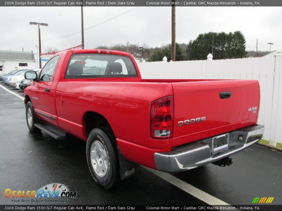 2004 Dodge Ram 1500 SLT Regular Cab 4x4 Flame Red / Dark Slate Gray Photo #4