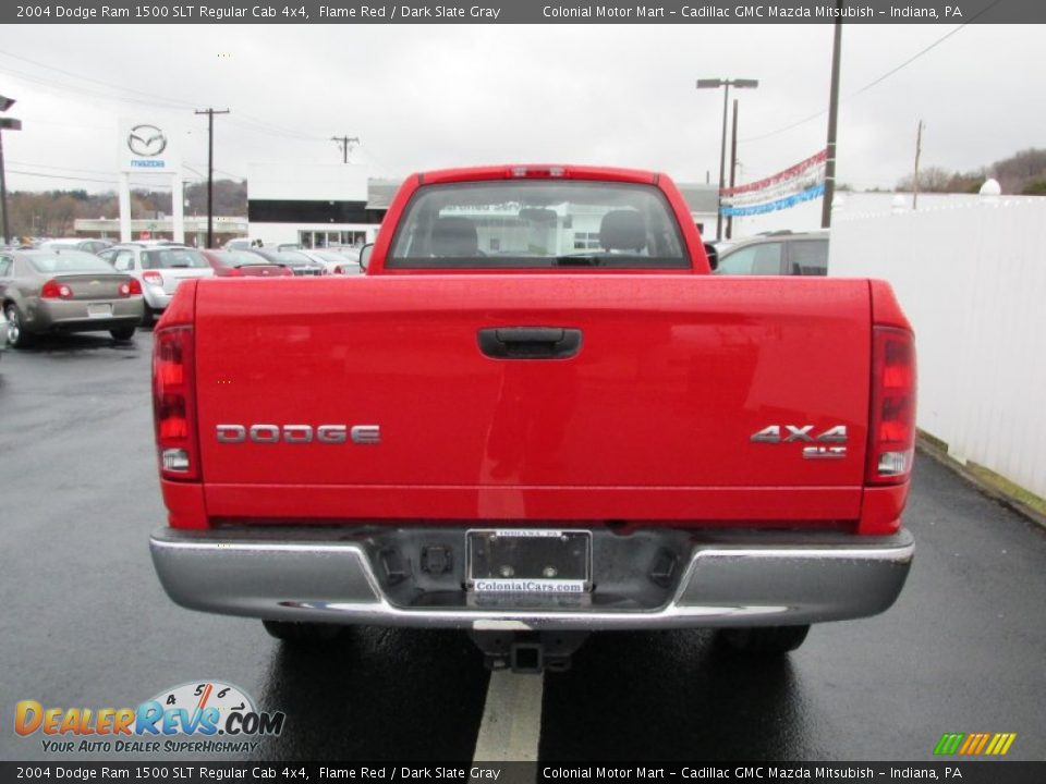 2004 Dodge Ram 1500 SLT Regular Cab 4x4 Flame Red / Dark Slate Gray Photo #5