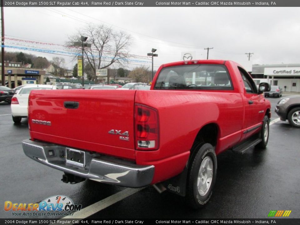 2004 Dodge Ram 1500 SLT Regular Cab 4x4 Flame Red / Dark Slate Gray Photo #6