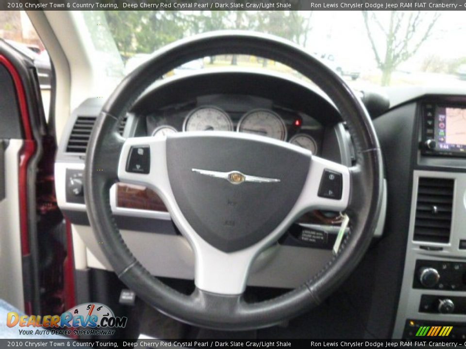 2010 Chrysler Town & Country Touring Deep Cherry Red Crystal Pearl / Dark Slate Gray/Light Shale Photo #18