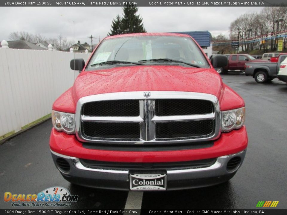 2004 Dodge Ram 1500 SLT Regular Cab 4x4 Flame Red / Dark Slate Gray Photo #9