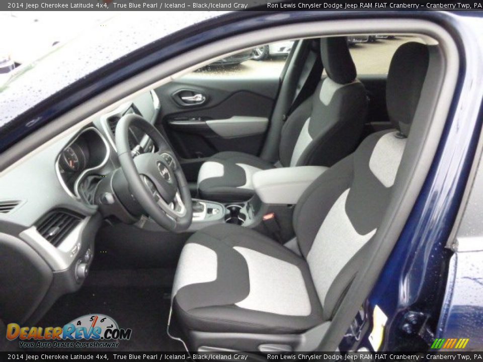 Iceland - Black/Iceland Gray Interior - 2014 Jeep Cherokee Latitude 4x4 Photo #10