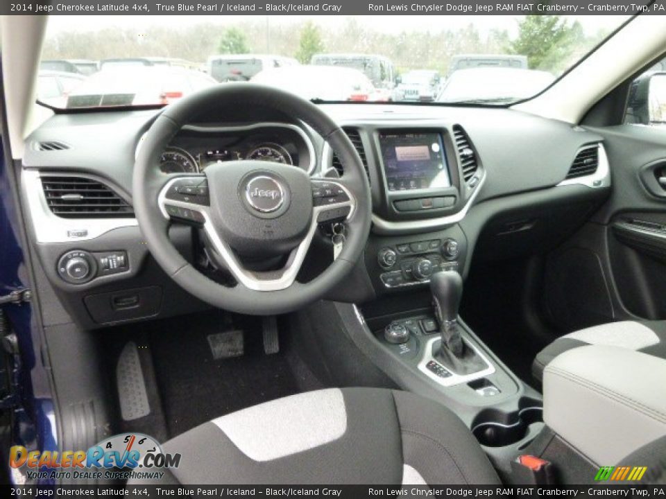 2014 Jeep Cherokee Latitude 4x4 True Blue Pearl / Iceland - Black/Iceland Gray Photo #14